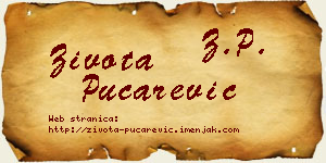 Života Pucarević vizit kartica